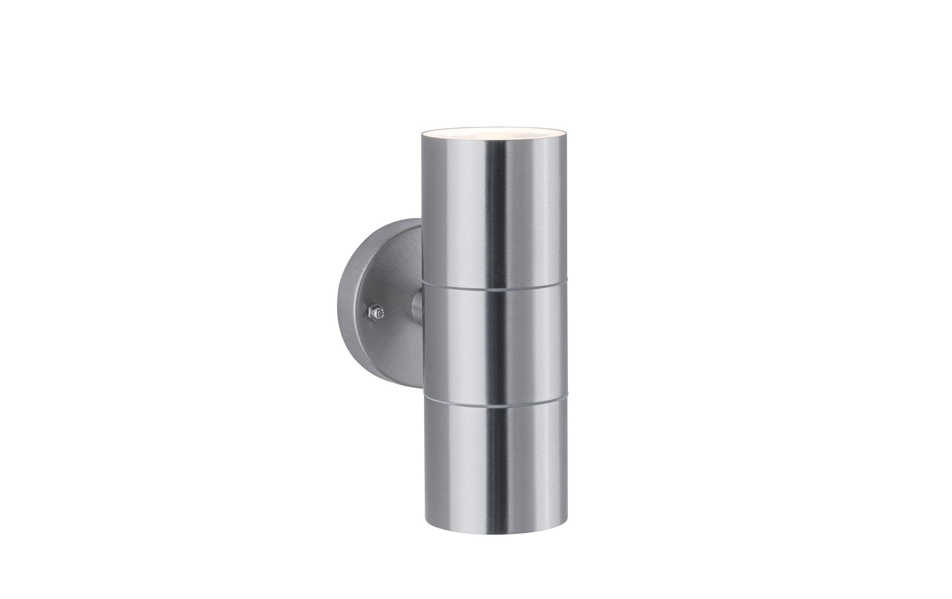 Paulmann Aussenwandleuchte – 7,3×16,3 cm, 20 W, Warmweiss, IP44, Netzbetrieb, dimmbar, Silber, Edelstahl