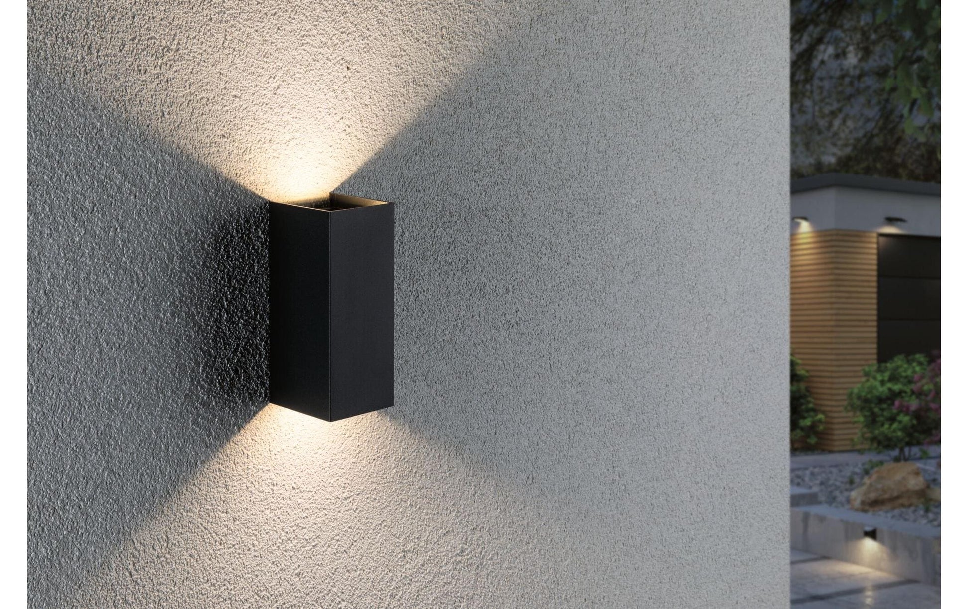 Paulmann Aussenwandleuchte – 2,8 W – Warmweiss, 3000 K – IP44 – Netzbetrieb – dimmbar – Grau, Aluminium