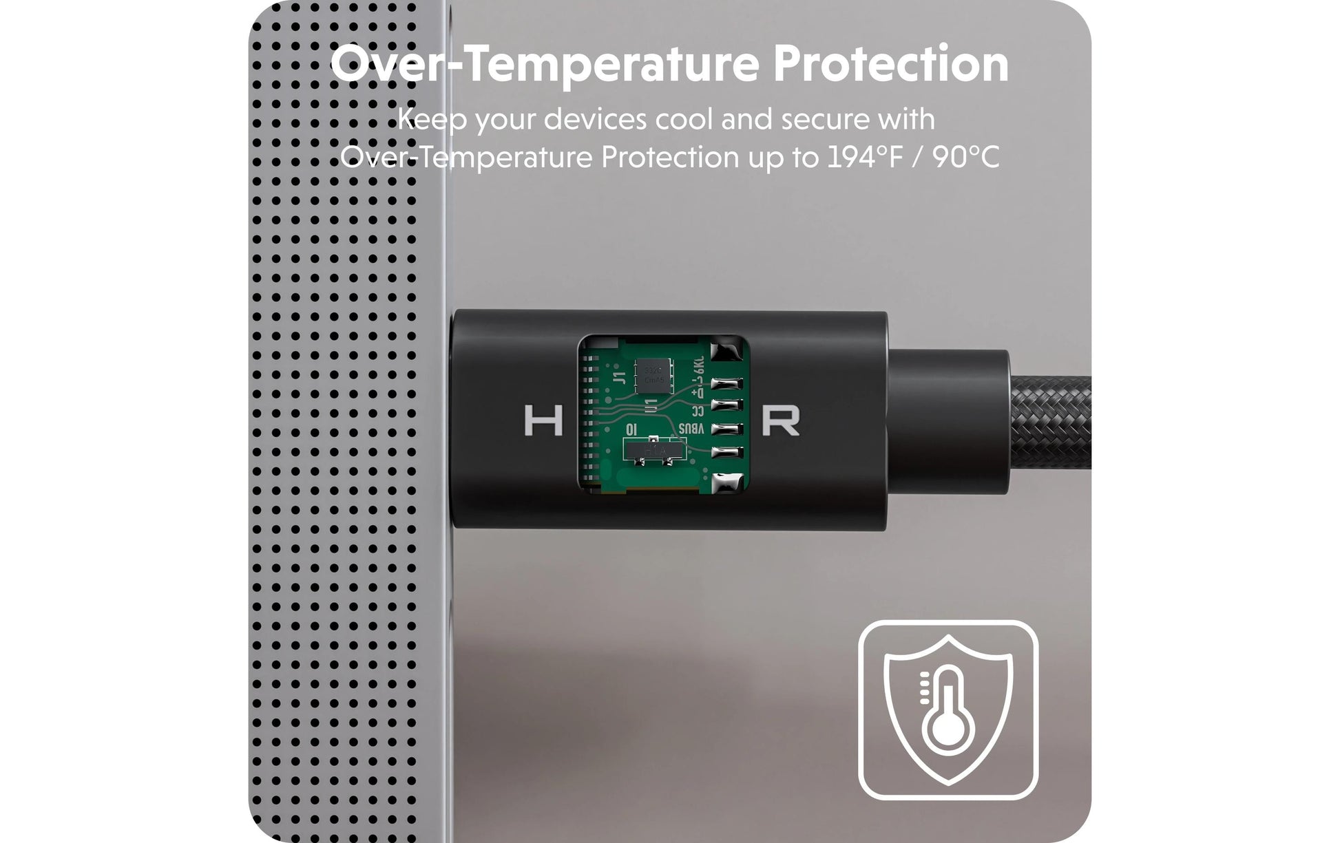 Hyper – USB-Kabel, USB-C zu USB-C, 1,2 m, USB4, Lade-/Datenkabel, für USB-C-Geräte mit USB-PD