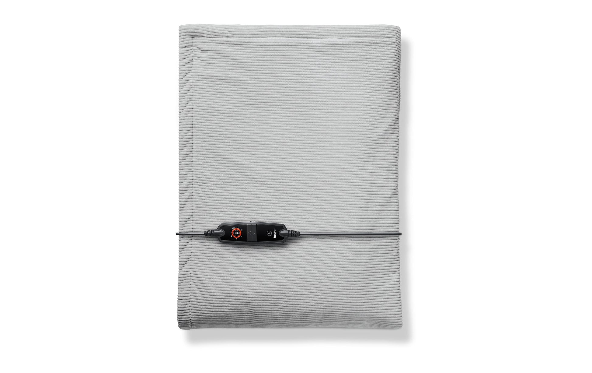 Beurer Wohndecke – Cord, Grau – 130 × 180 cm – OEKO-TEX Standard 100