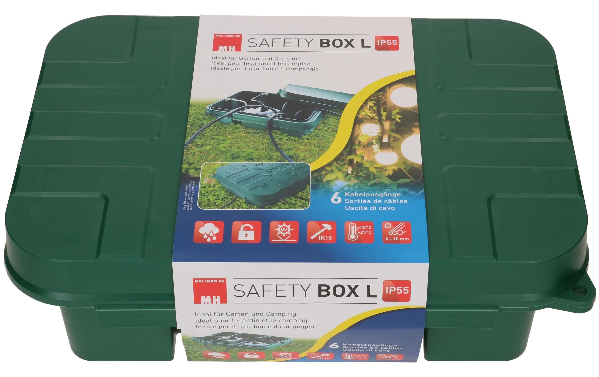 Max Hauri AG Max Hauri – Kabelbox, IP55, Grün, Polypropylen (PP)