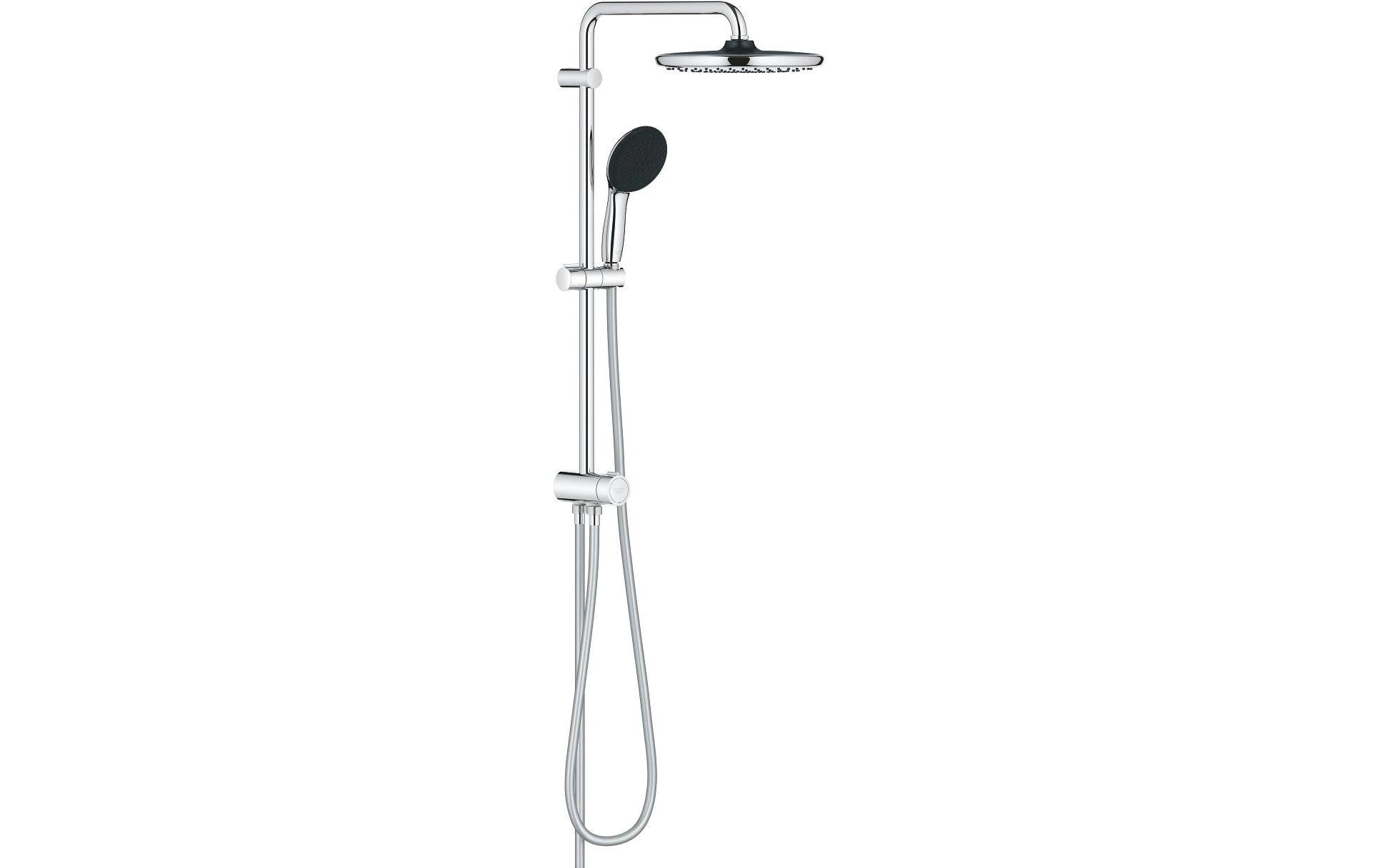 GROHE Duschsystem Vitalio Start 250 – 150 cm Schlauch, Metall, Chrom
