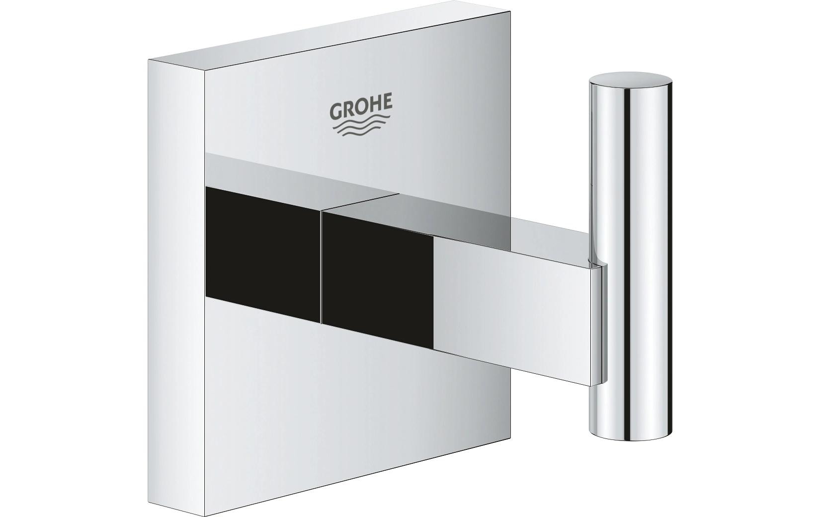 GROHE Haken Start Cube – Metall, zum Schrauben, Chrom