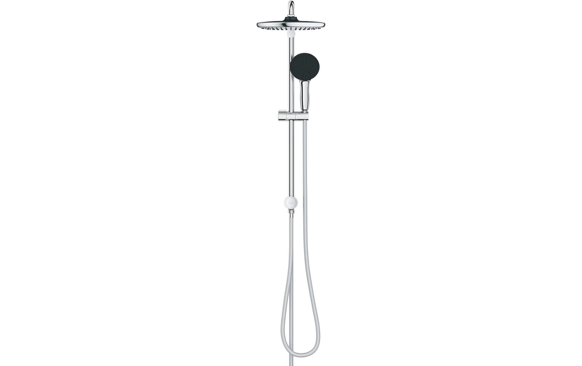 GROHE Duschsystem Vitalio Start 250 – 150 cm Schlauch, Metall, Chrom