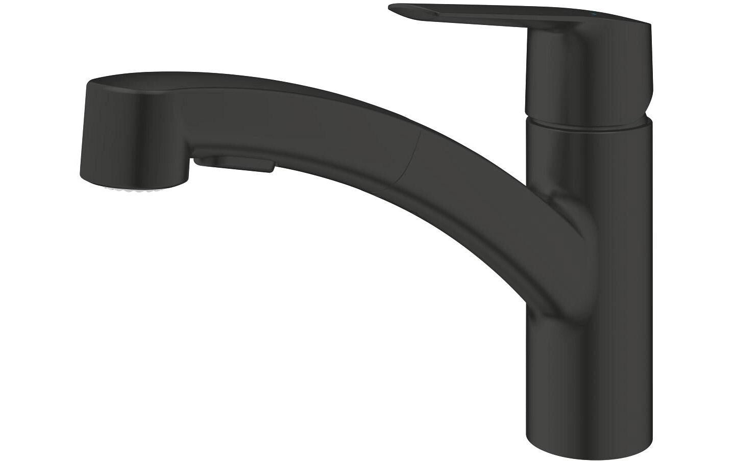 GROHE Start Einhebelmischer – Metall, Einlochmontage, Schwarz