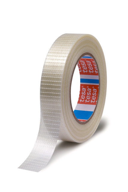 TESA Filamentband, glasfaserverstärkt, transparent – 50 mm × 50 m – 1 Stück