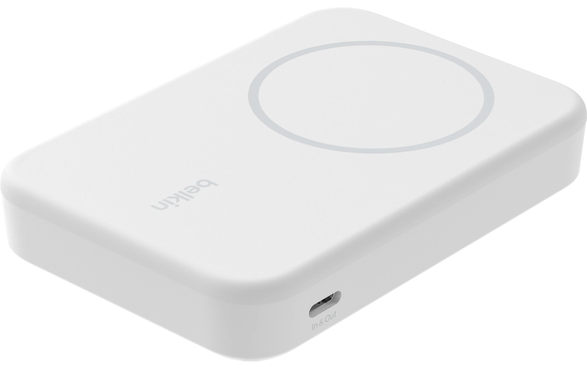 Belkin BoostCharge Pro – Powerbank (magnetisch/Wireless) – 8000 mAh, Wireless 15 W, Weiss