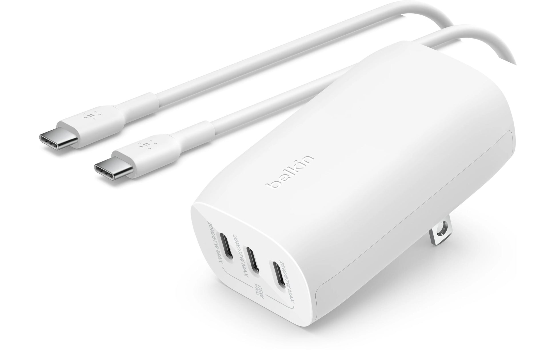 Belkin BOOST CHARGE Ladegerät – 67 W, 3× USB-C, PPS