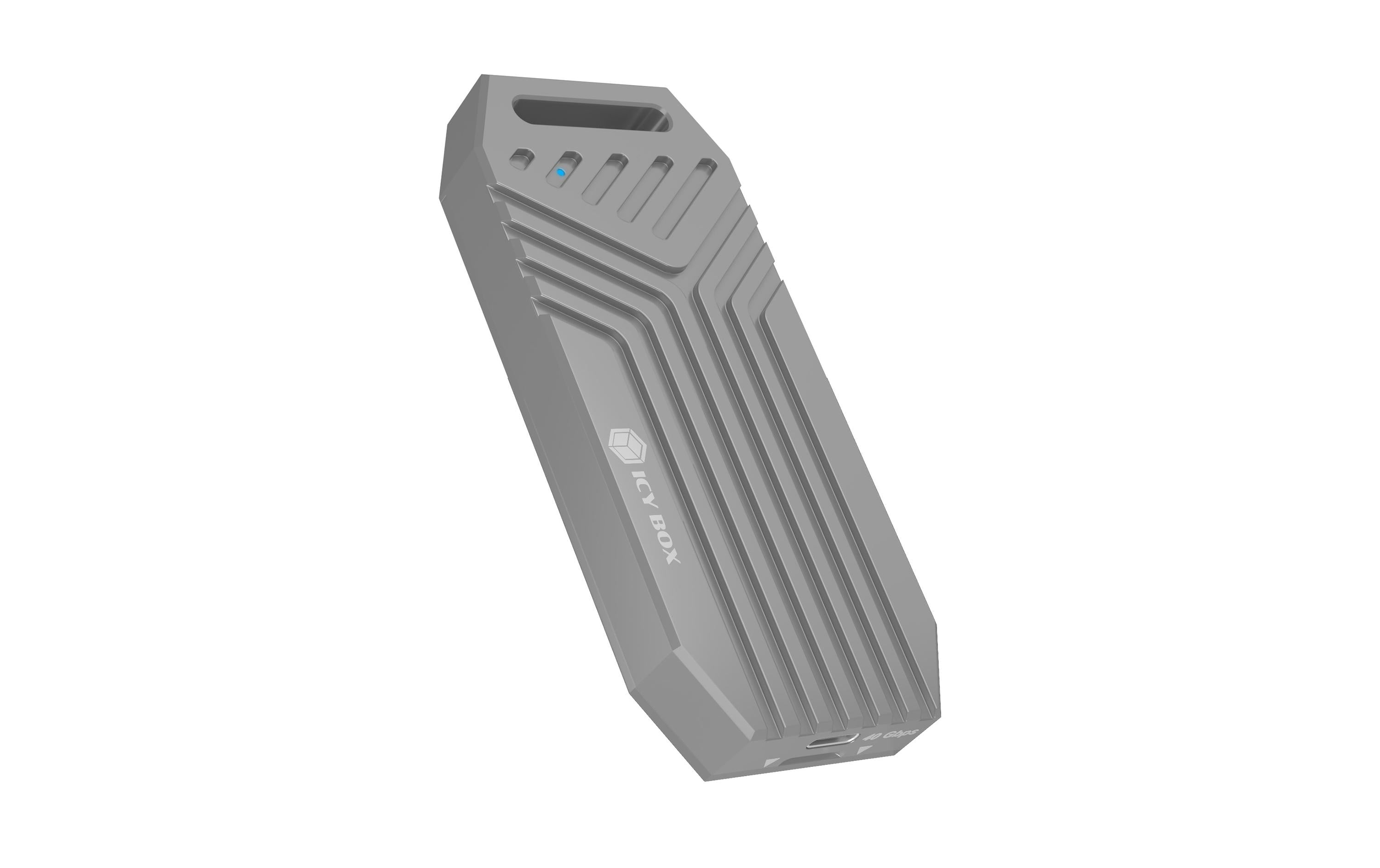 RaidSonic ICY BOX IB-1919M-C42 – M.2-Gehäuse – USB4 Type-C 40 Gbps, RAID – für M.2 (PCI-Express)