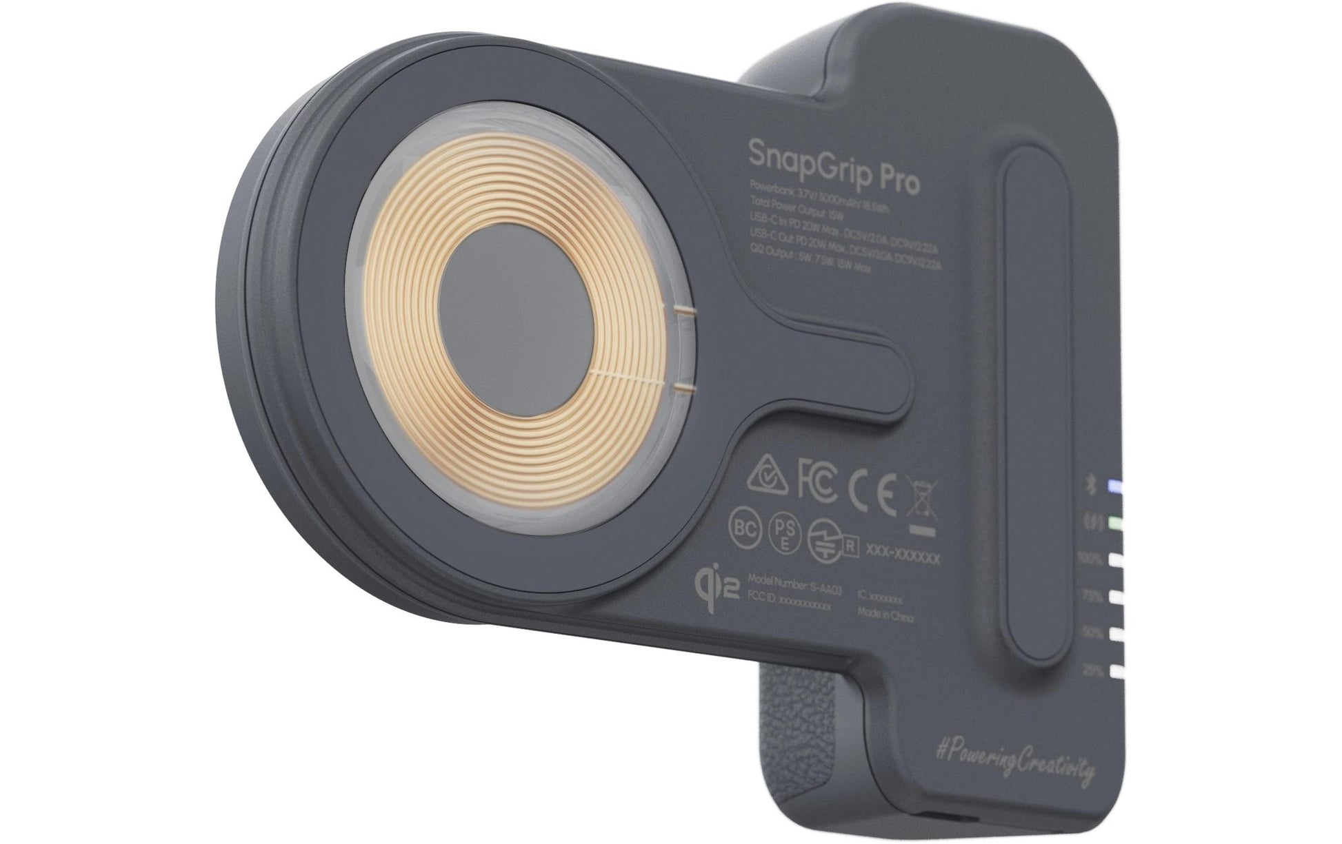 ShiftCam Ladegriff (MagSafe), für Smartphones, Schwarz