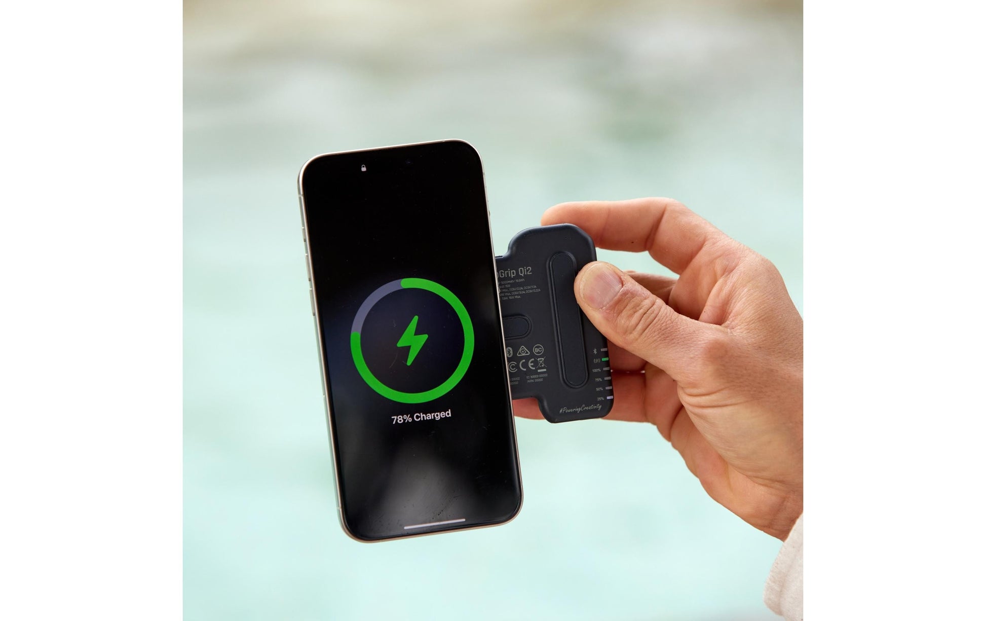 ShiftCam Ladegriff (MagSafe), für Smartphones, Schwarz