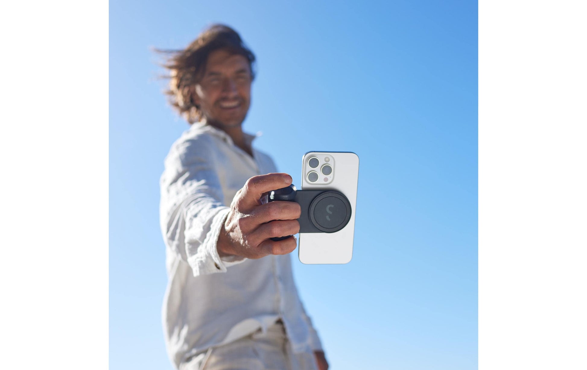 ShiftCam Ladegriff (MagSafe), für Smartphones, Schwarz