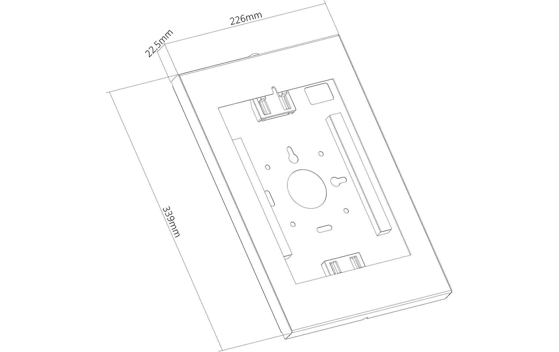 PureMounts Tablet-Wandhalterung – für iPad (7. Gen.) – Weiss
