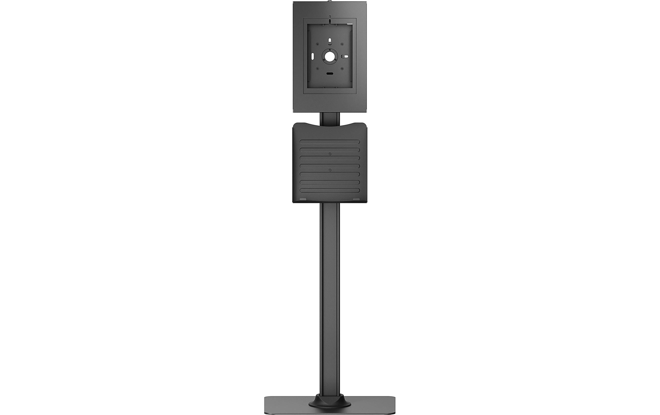 PureMounts Tablet-Bodenständer – für iPad 10,9" (8. Gen.), abschliessbar – Schwarz