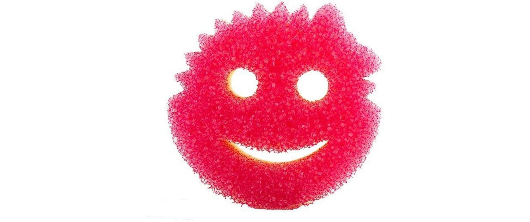 Scrub Daddy Spülschwamm Scrub Mommy – Schaumstoff, rund, für Küche, Ø 10,5 × 15,5 cm, pink, 1 Stk.