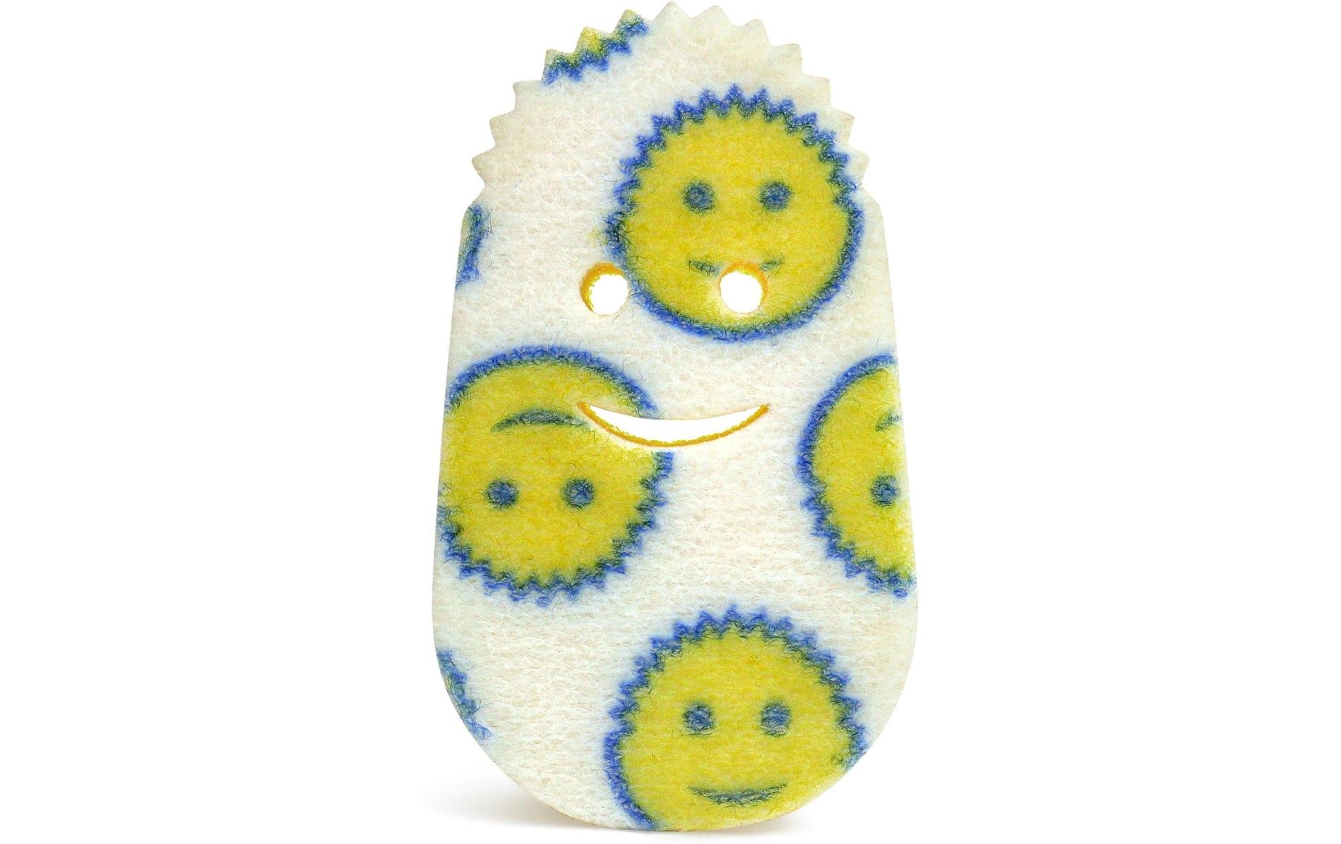 Scrub Daddy Abwaschbürste Dish Daddy – Kunststoff, 7 cm, gelb/blau, mit auswechselbarem Kopf