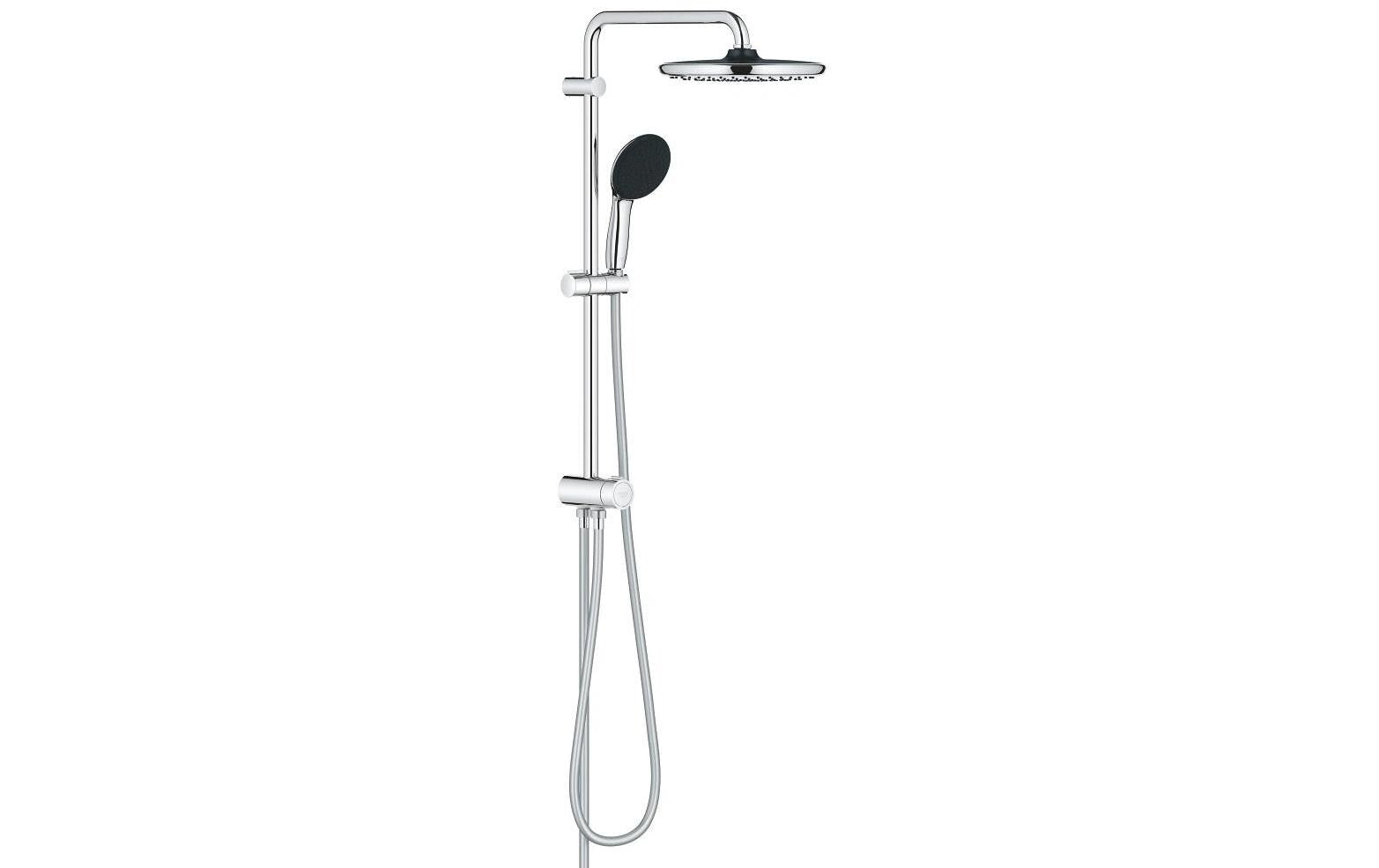 GROHE Duschsystem Vitalio Start 250 – 150 cm Schlauch, Metall, Chrom
