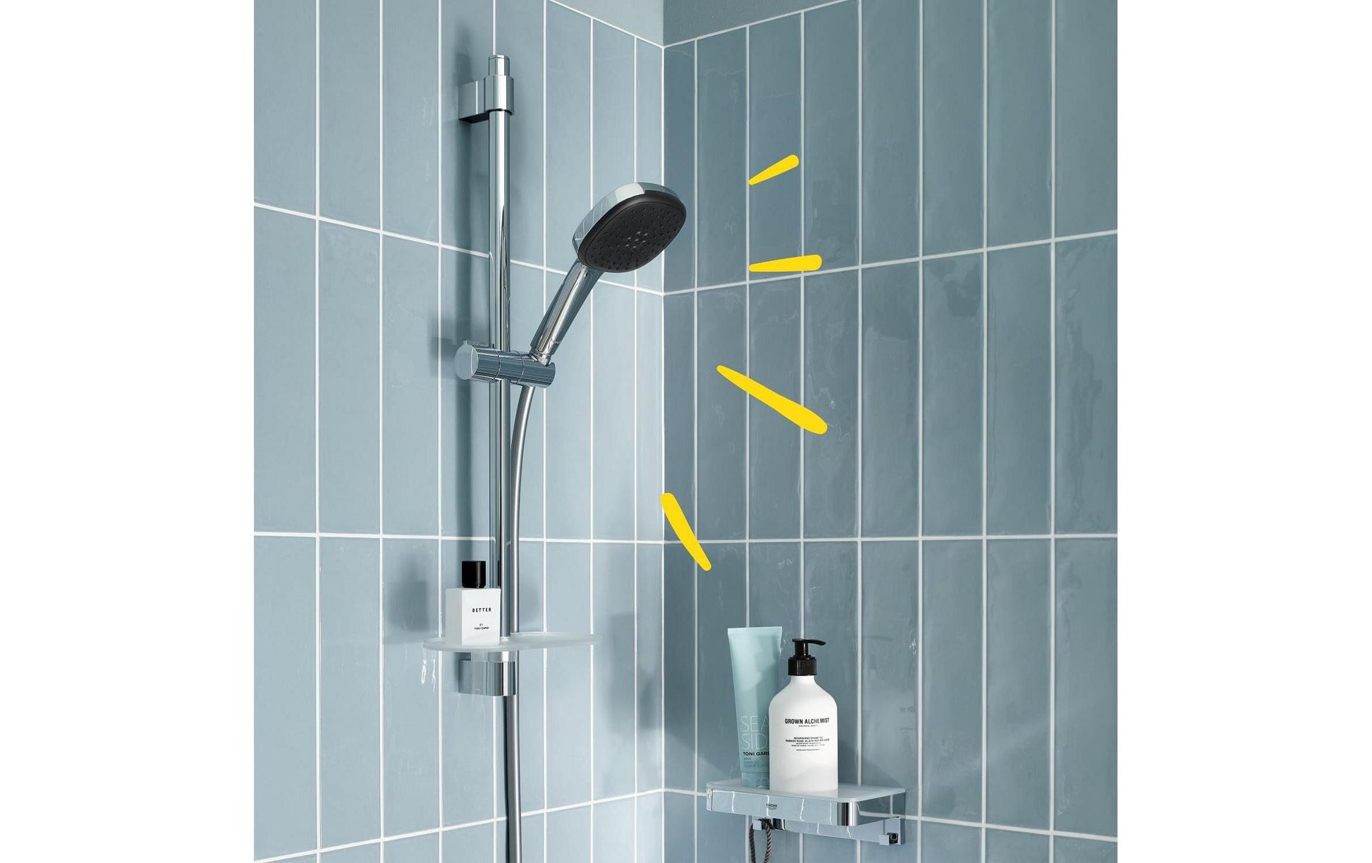 GROHE Duschsystem Vitalio Comfort 110 – 175 cm, Metall, Chrom
