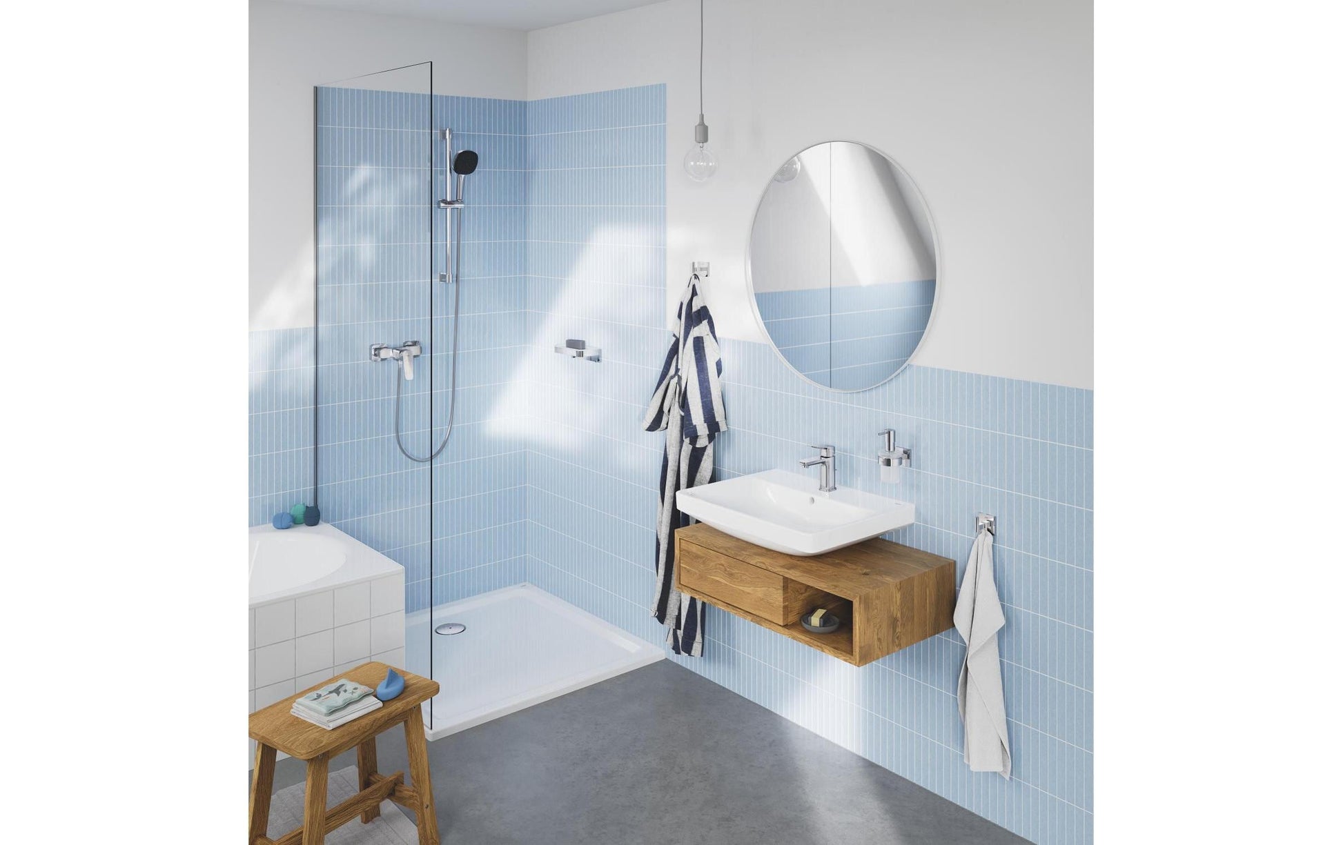 GROHE Vitalio Comfort 110 II Handbrause – Kunststoff, 1/2" Anschluss, Chrom