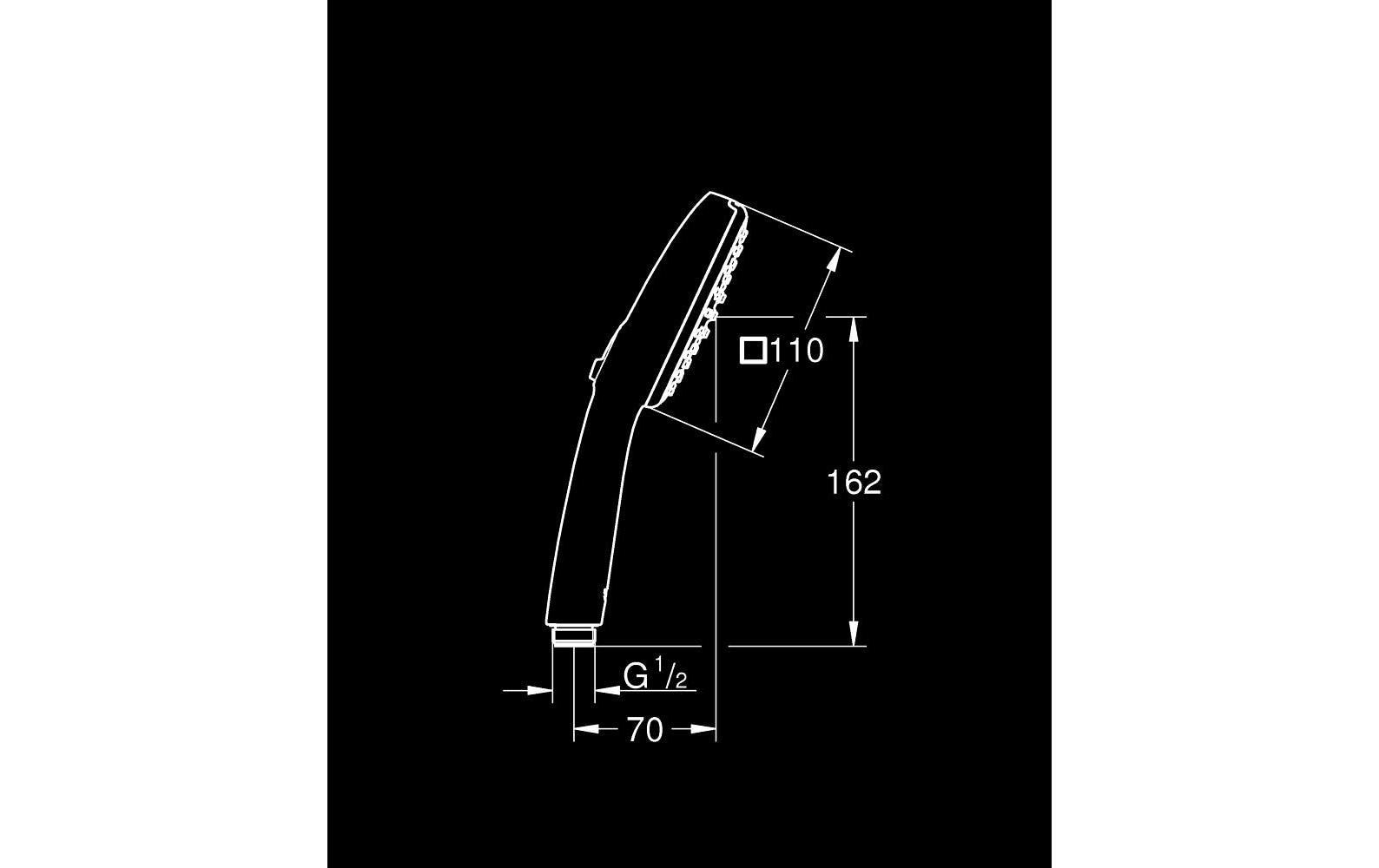 GROHE Vitalio Comfort 110 II Handbrause – Kunststoff, Chrom