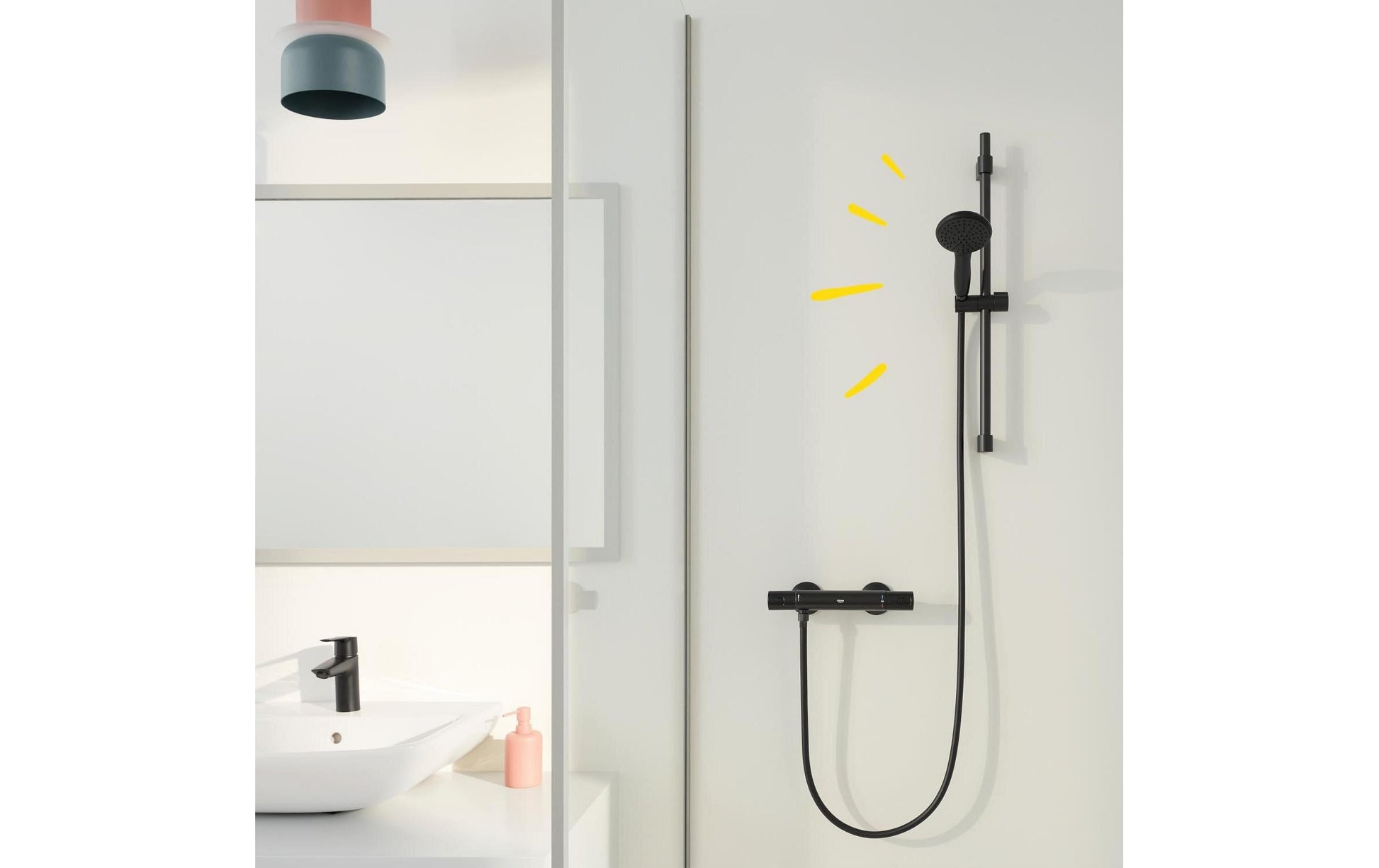 GROHE Duschsystem Start – Schlauch 175 cm, Metall, Schwarz