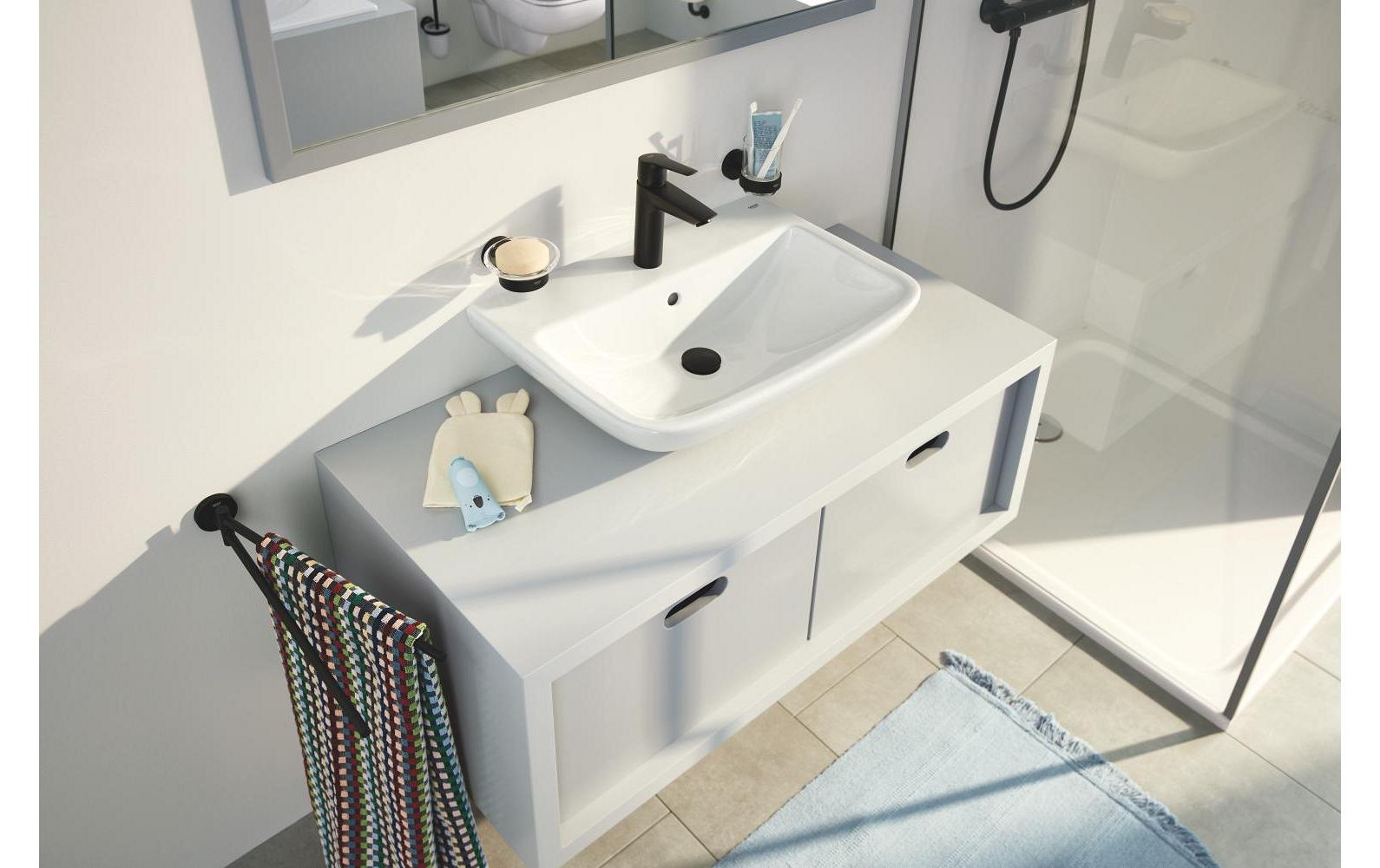 GROHE Start M PushOp Badebatterie (Unterputz) – Metall, Schwarz
