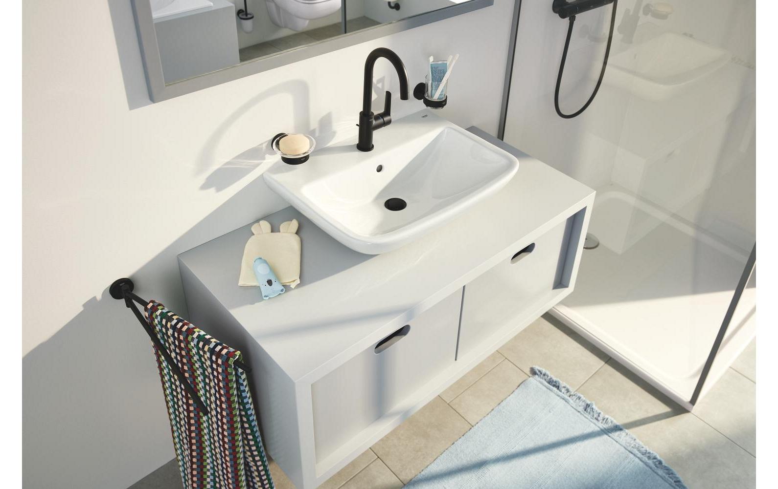 GROHE Start Unterputz-Badebatterie – Einhebelmischer, Metall, Schwarz