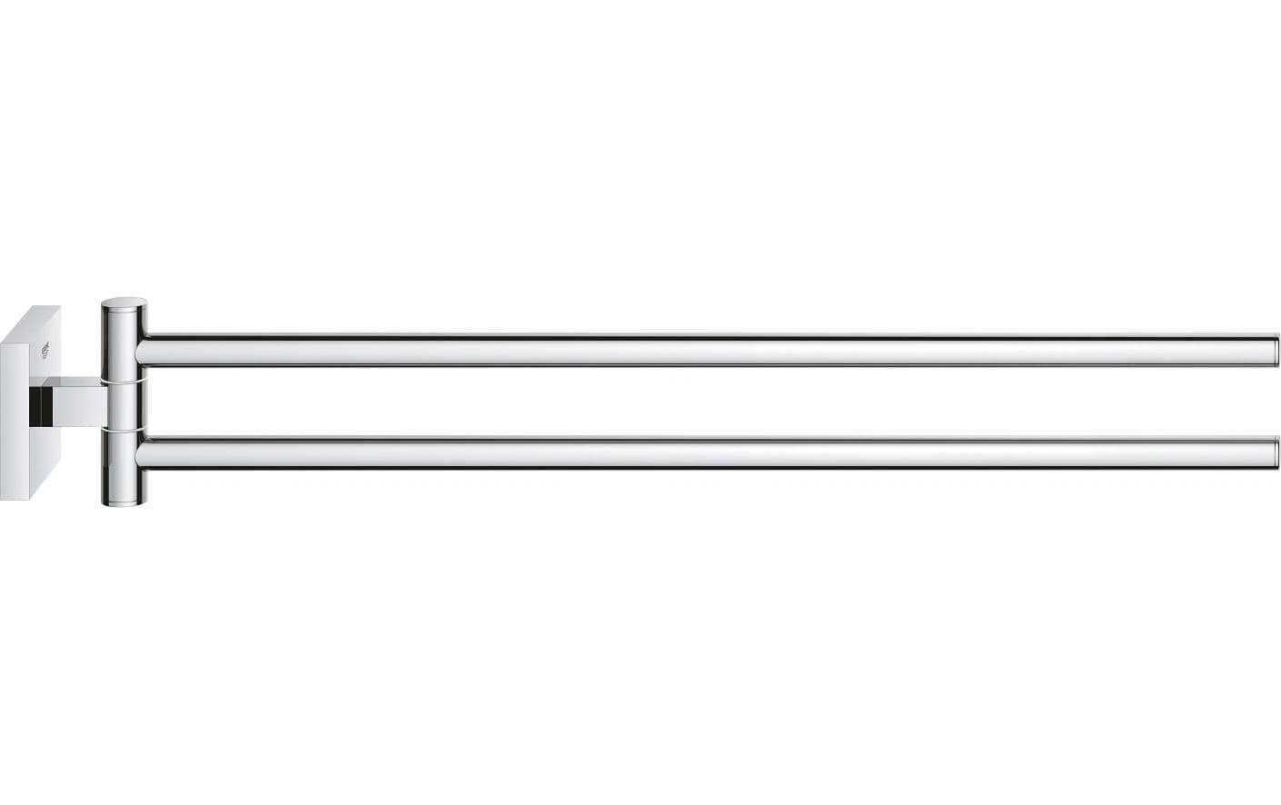 GROHE Start Cube Doppelter Handtuchhalter – Bohren – Chrom – Metall