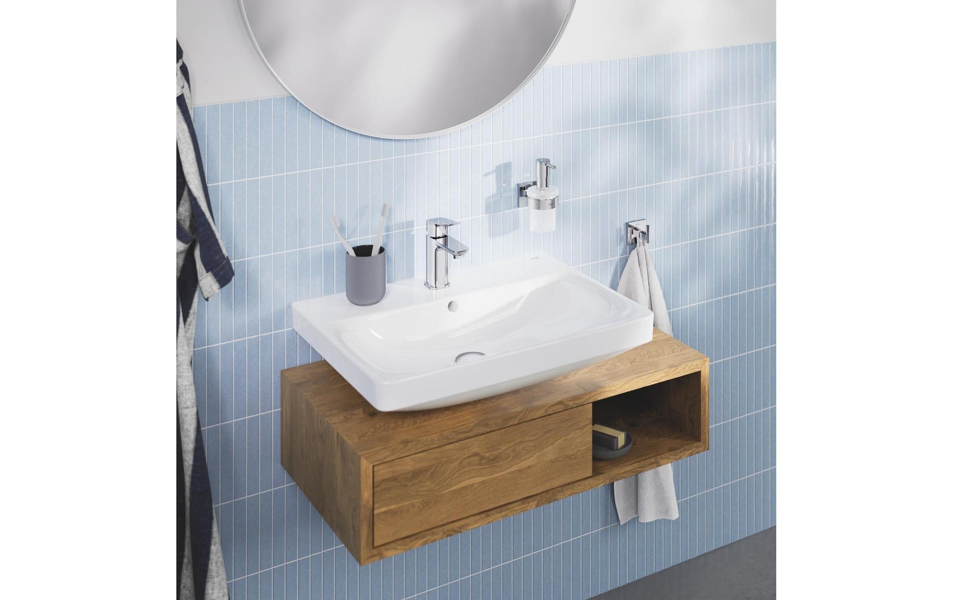 GROHE Haken Start Cube – Metall, zum Schrauben, Chrom