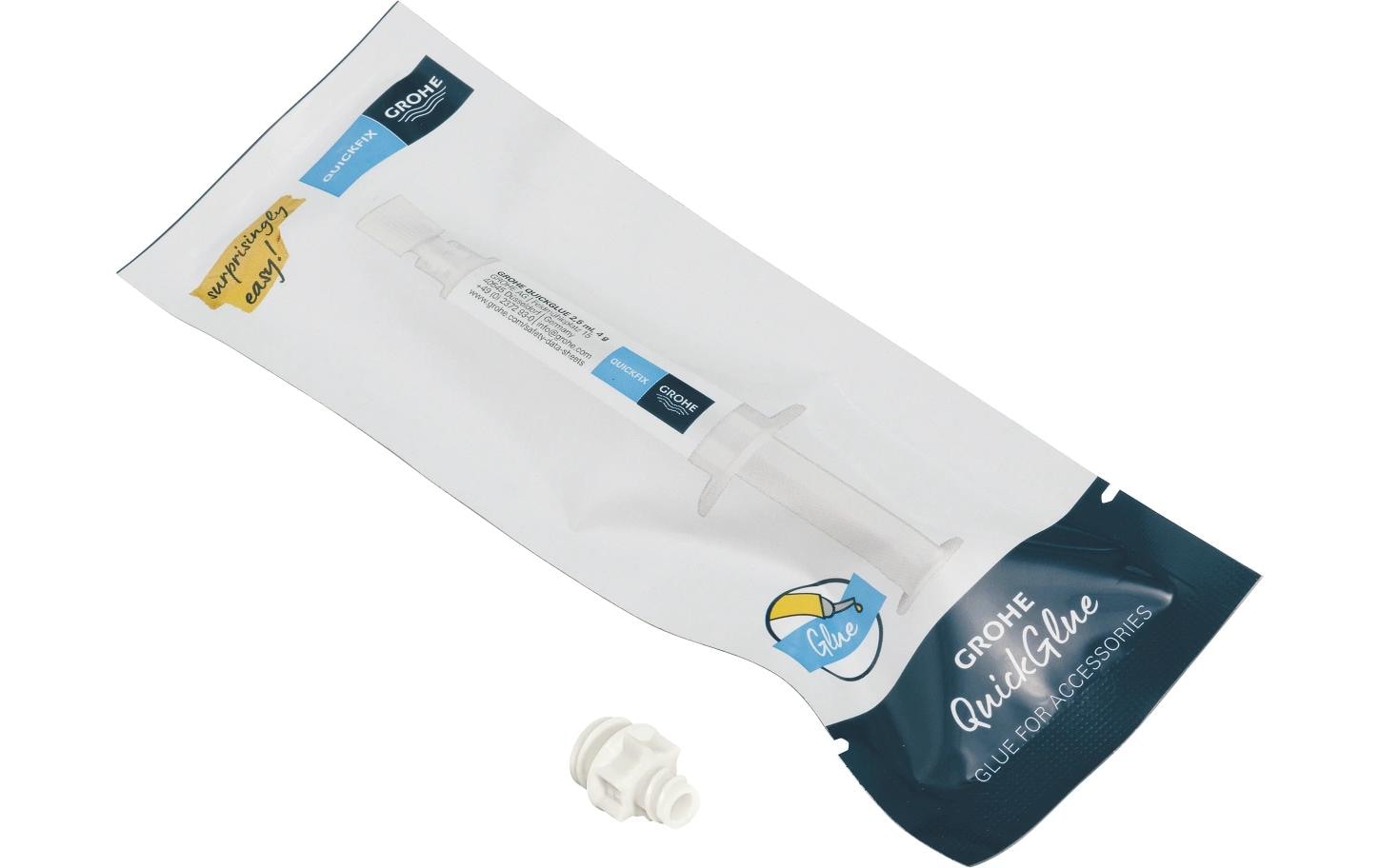 GROHE QuickGlue Montagekleber A1 – weiss – für Beton, Fliesen, Glas