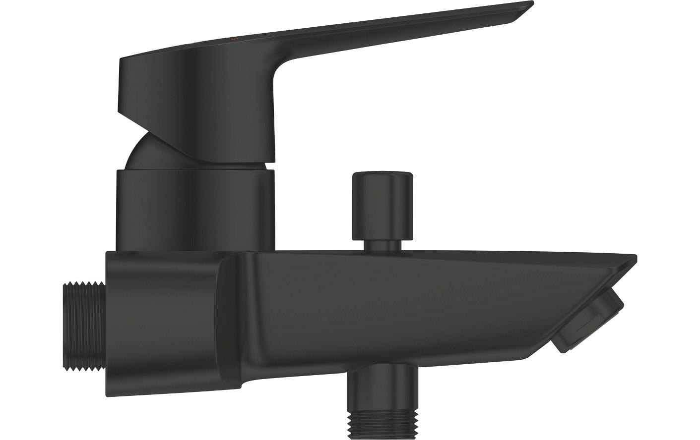 GROHE Start Badebatterie (Unterputz) – Einhebelmischer, Metall, Wandmontiert, Schwarz