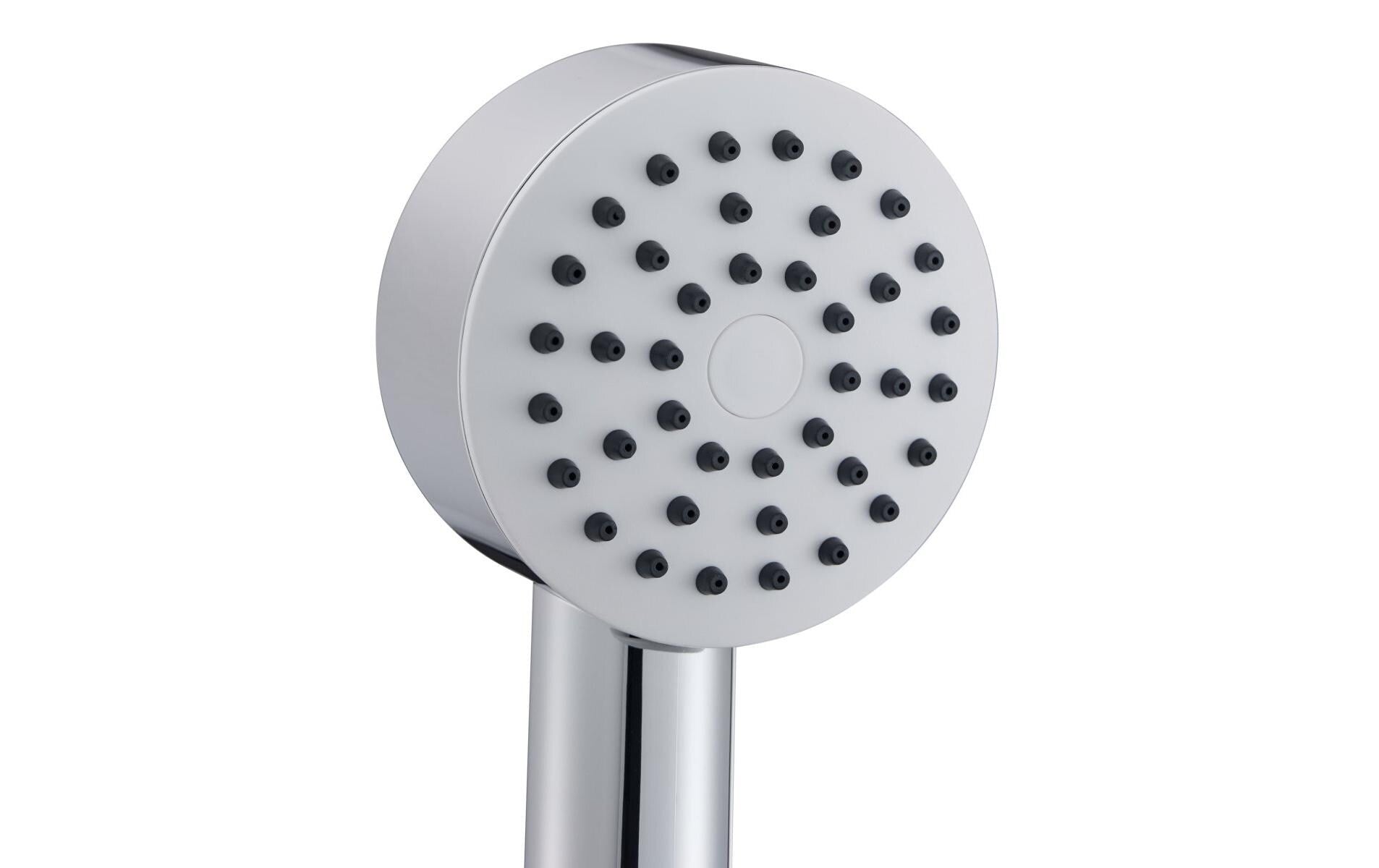 Diaqua Duschbrause Dike PCR – Ø7,8 cm, ABS/Silikon, Anschluss G1/2, Chrom