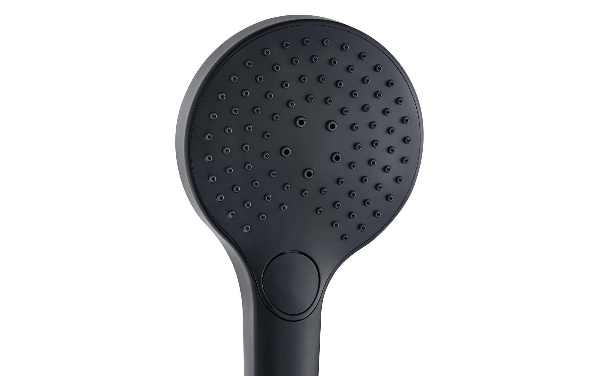 Diaqua Handbrause Tabit – Ø12 cm, ABS/Silikon, Schwarz matt
