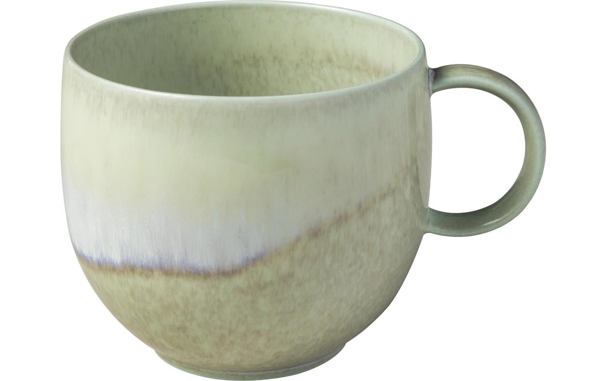 Villeroy & Boch Perlemor Alga Kaffeebecher – 0,29 l, Porzellan, Grün, spülmaschinenfest, mit Henkel