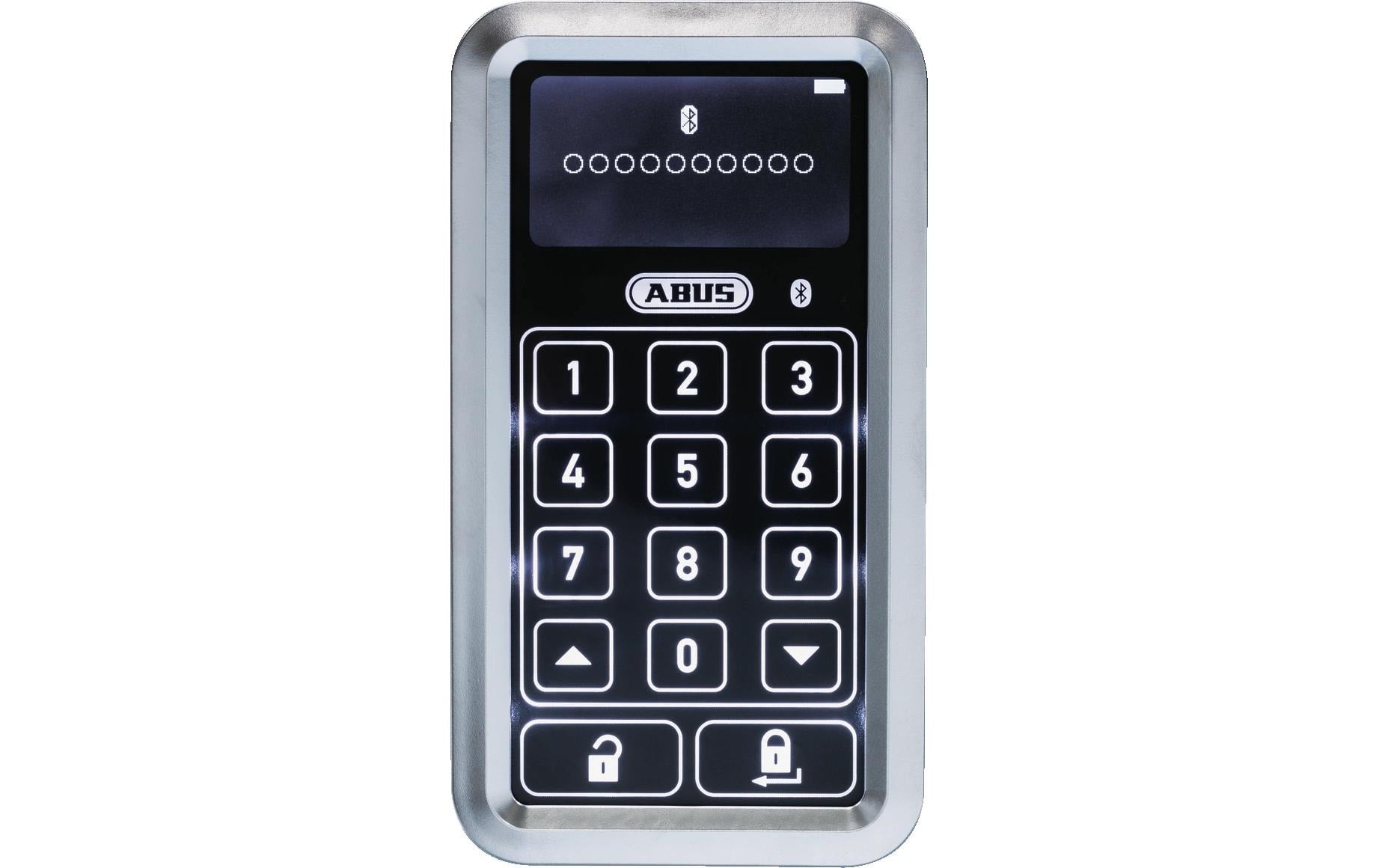 ABUS HomeTec Pro CFT3100S Zugangskontrollleser – Tastenfeld, BT, Aussen, Wandmontage, Batteriebetrieb, Silber