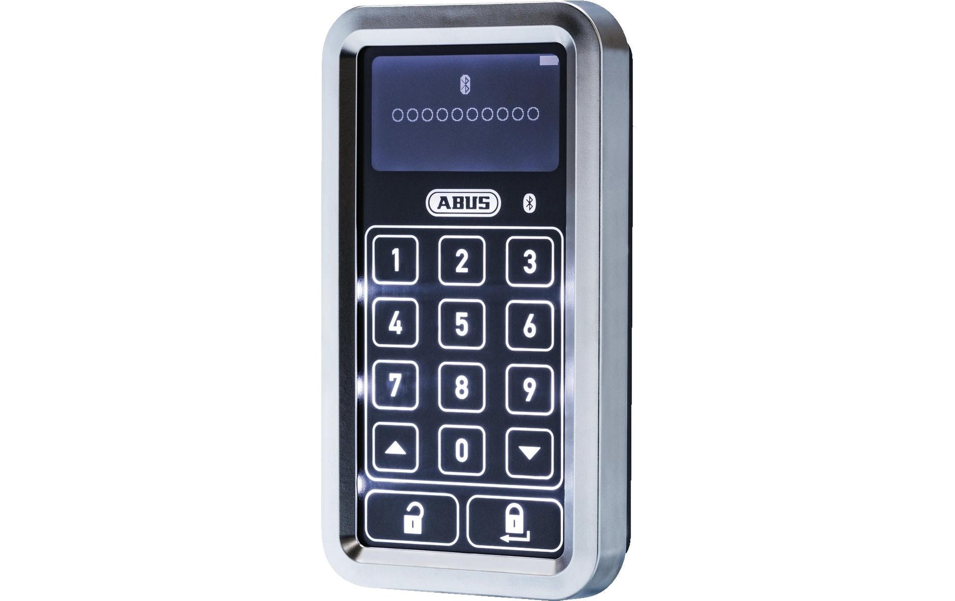 ABUS HomeTec Pro CFT3100S Zugangskontrollleser – Tastenfeld, BT, Aussen, Wandmontage, Batteriebetrieb, Silber
