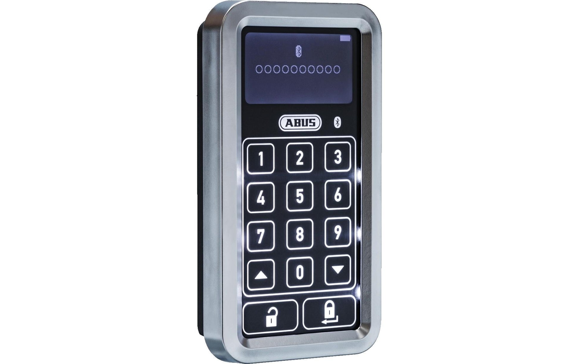 ABUS HomeTec Pro CFT3100S Zugangskontrollleser – Tastenfeld, BT, Aussen, Wandmontage, Batteriebetrieb, Silber