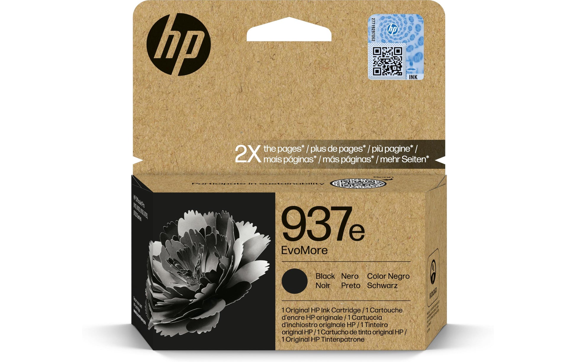 HP Tintenpatrone 937e, Schwarz, 2'500 Seiten – für Inkjetdrucker