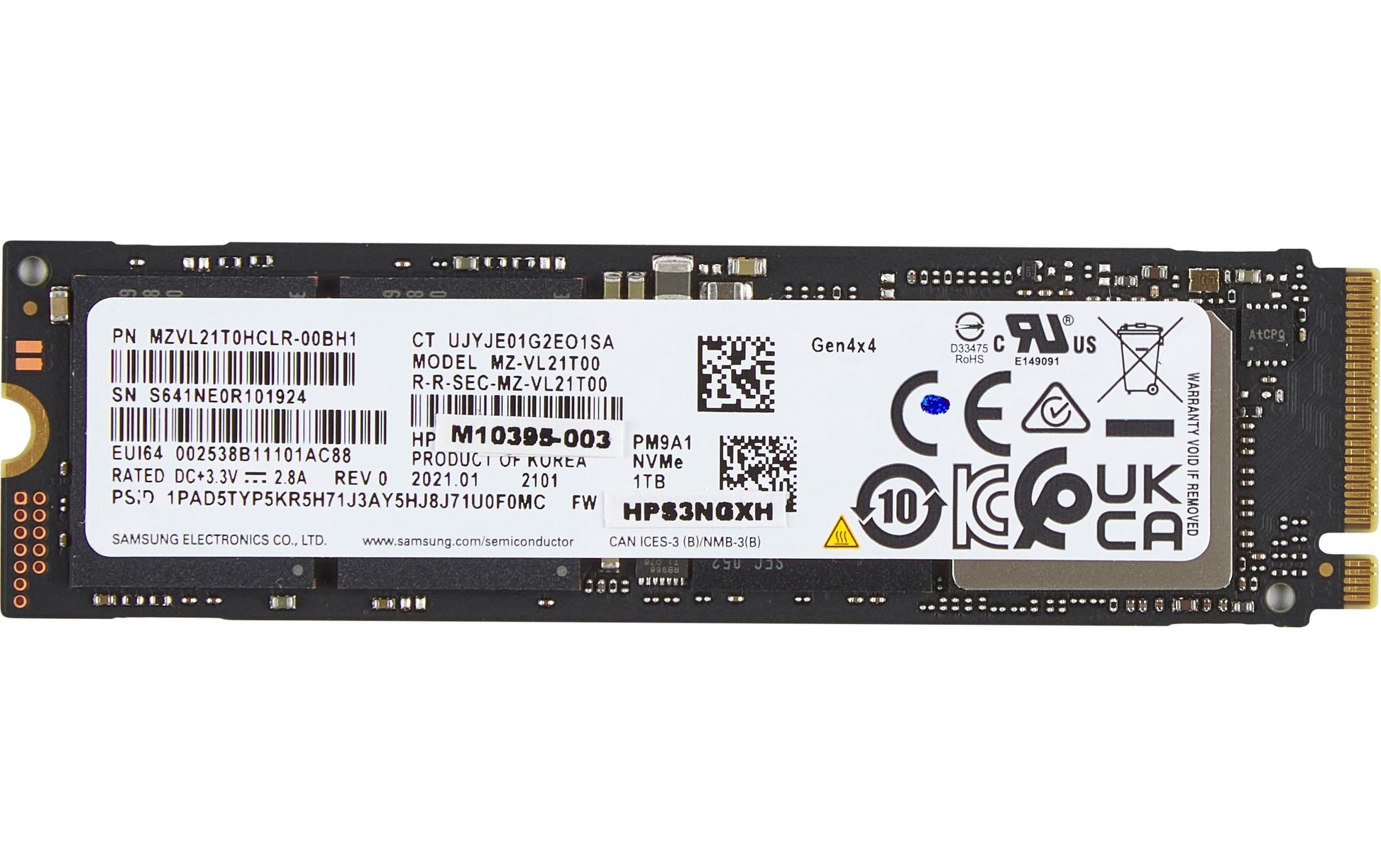 HP M.2 NVMe-SSD – 1 TB, PCIe 4×4
