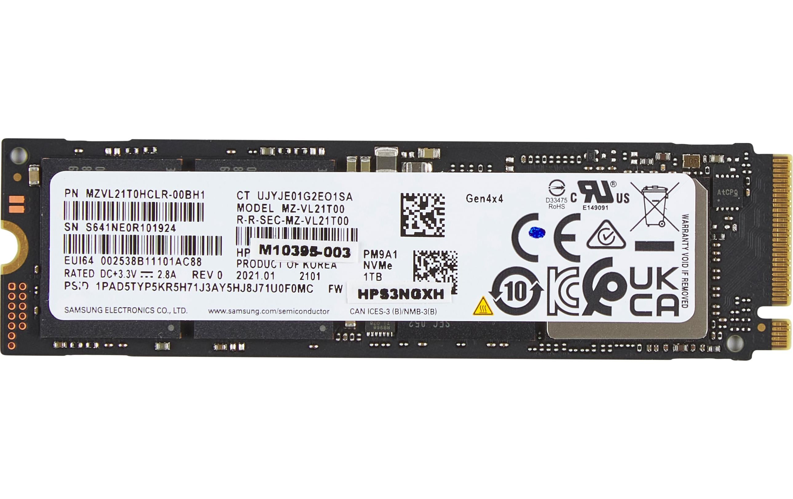 HP M.2 NVMe-SSD – 1 TB, PCIe 4×4