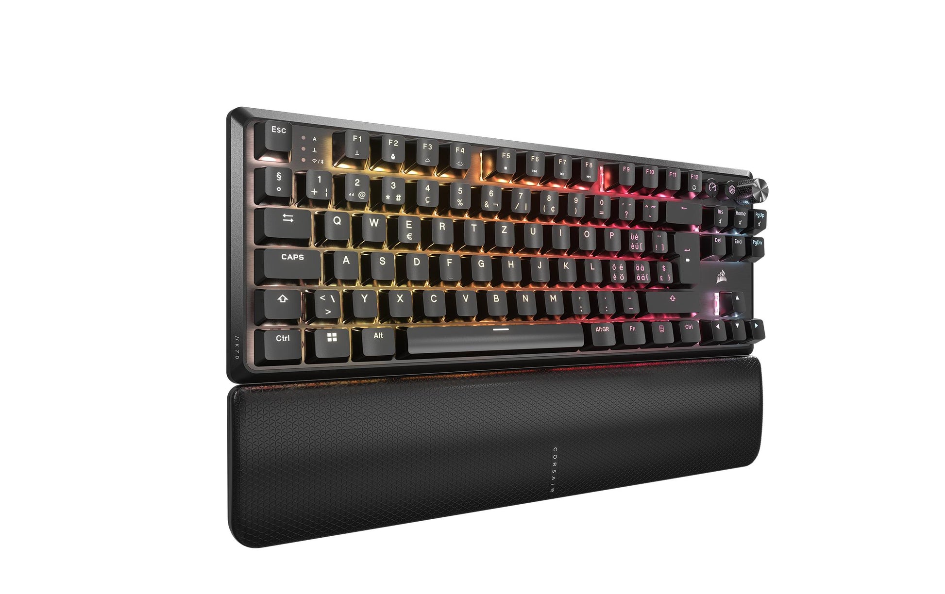 Corsair K70 CORE TKL – Tastatur, kabellos (2,4 GHz), CH-Layout (DE-CH) – für Windows, macOS & Xbox One