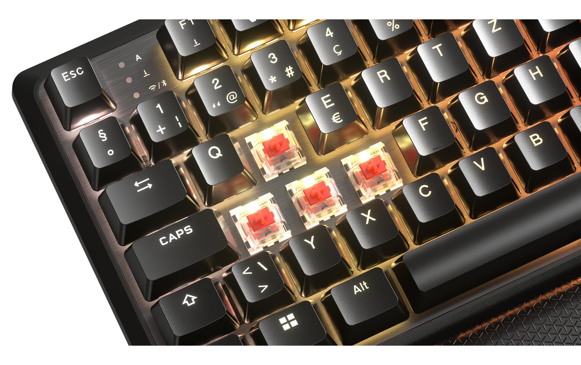 Corsair K70 CORE TKL – Tastatur, kabellos (2,4 GHz), CH-Layout (DE-CH) – für Windows, macOS & Xbox One