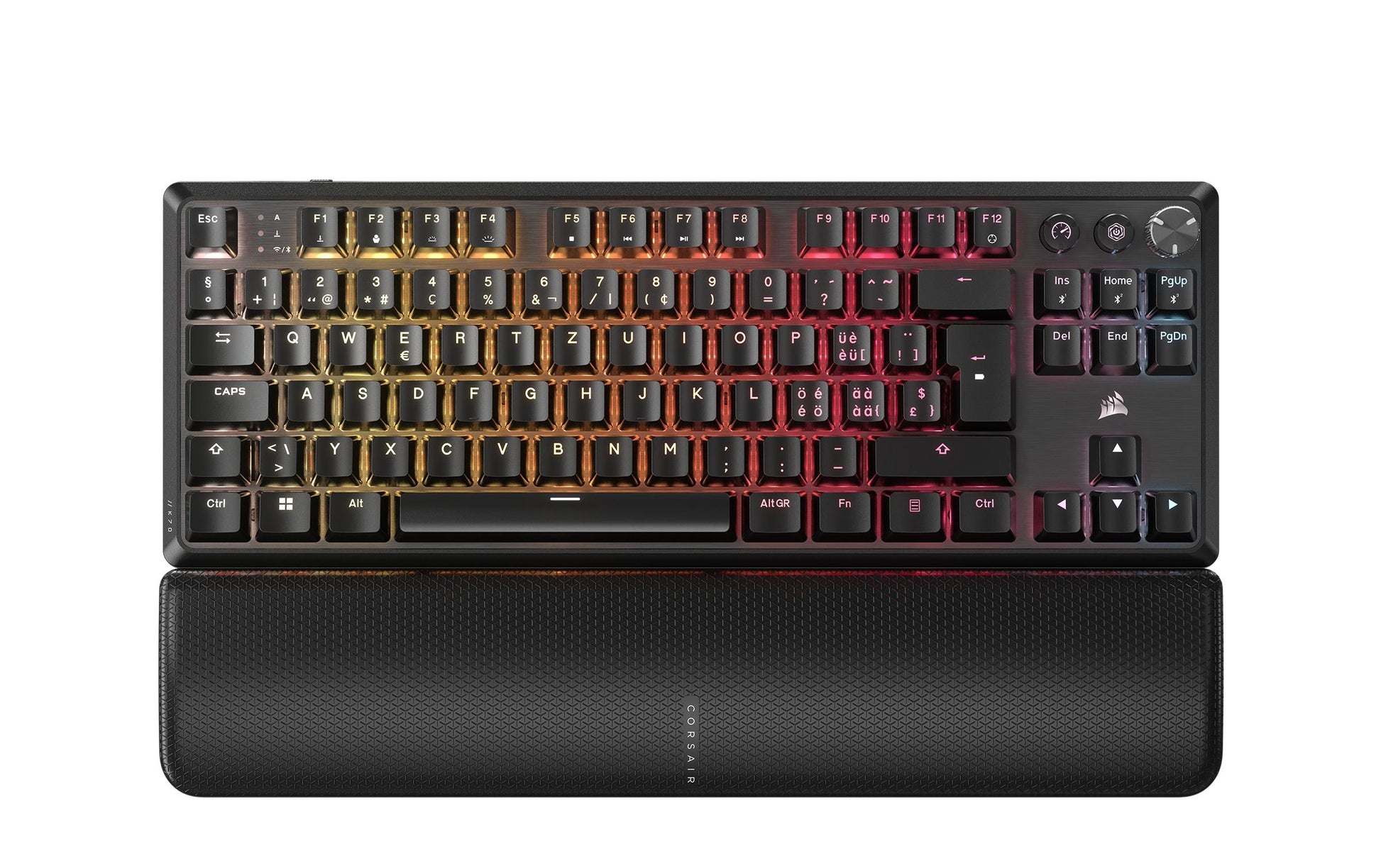 Corsair K70 CORE TKL – Tastatur, kabellos (2,4 GHz), CH-Layout (DE-CH) – für Windows, macOS & Xbox One