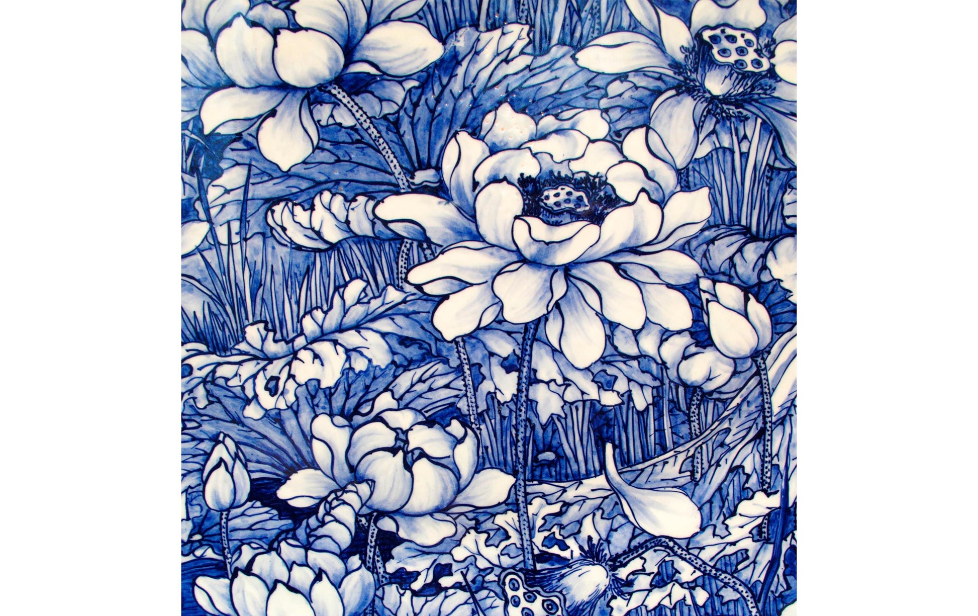 Paper + Design Servietten Porcelain – Blau – 33 × 33 cm, 3-lagig – 20 Stück