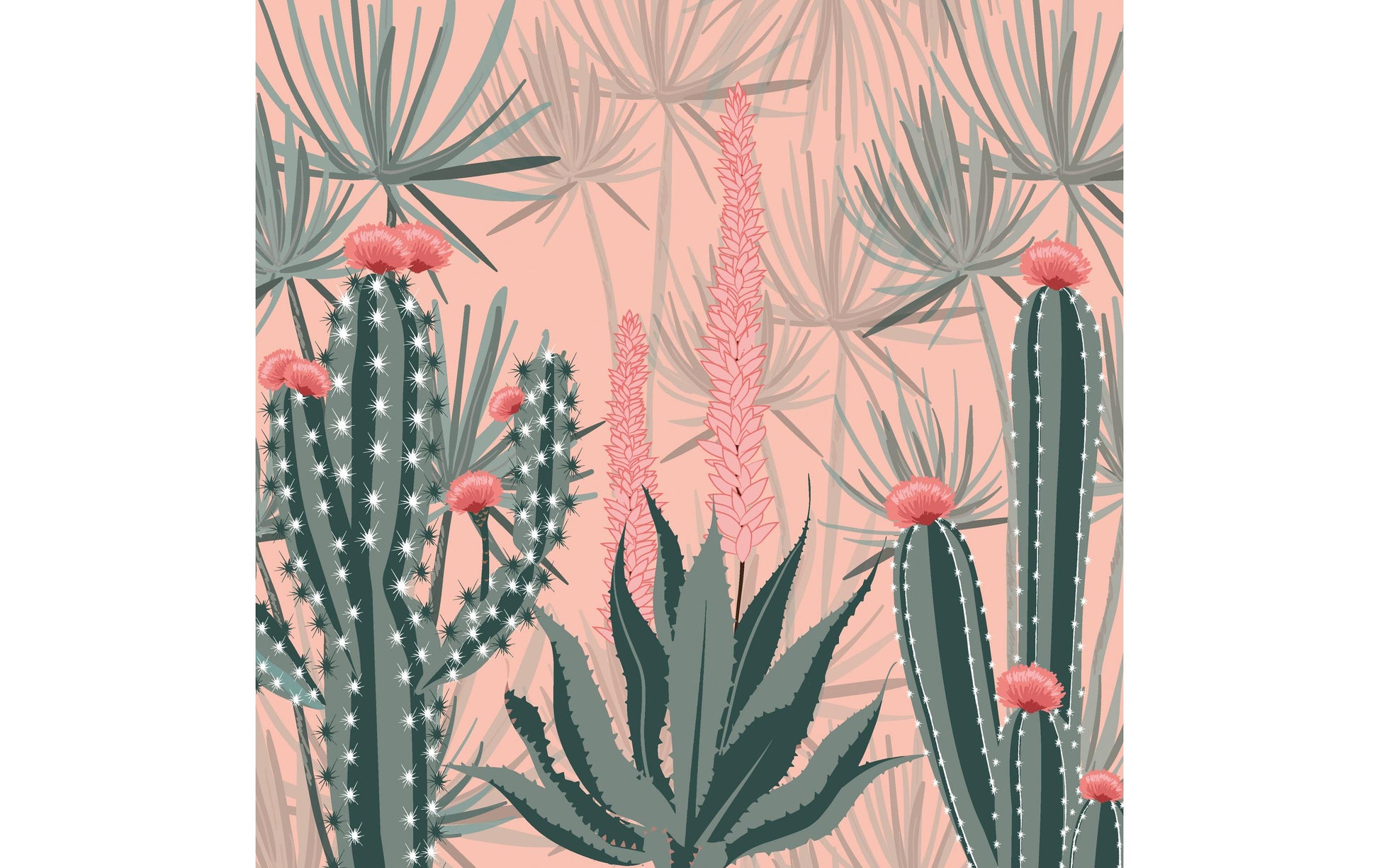 Paper + Design Servietten Cacti Dunes – 33 × 33 cm, 3-lagig – 20 Stück