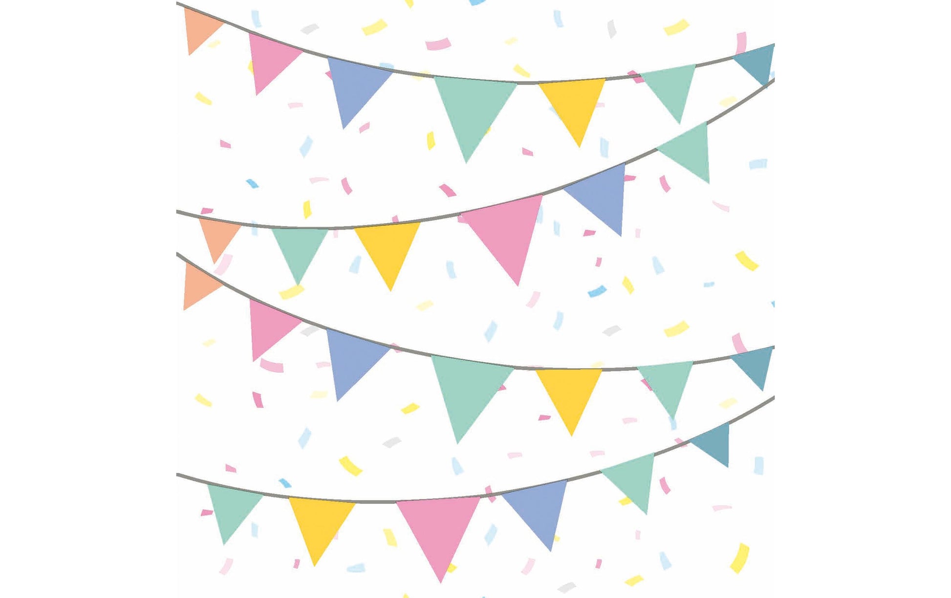Paper + Design Servietten Flaggen mehrfarbig – 33 × 33 cm, 3-lagig – 20 Stück