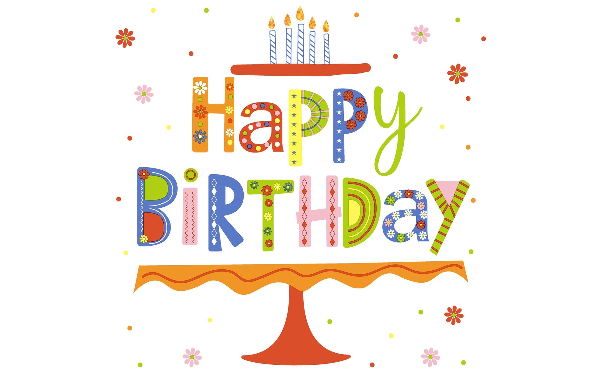 Paper + Design Servietten HappyB-day – mehrfarbig – 33 × 33 cm, 3-lagig – 20 Stück