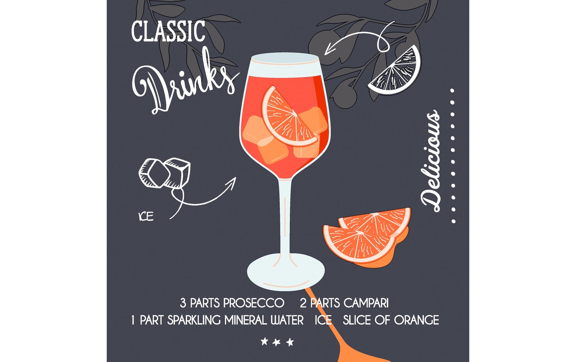 Paper + Design Servietten Campari – mehrfarbig – 24 × 24 cm, 3-lagig – 20 Stück