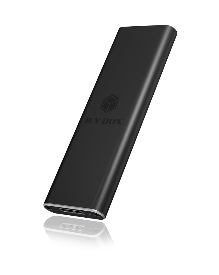ICY BOX IB-183M2 – 1-Bay SSD-Gehäuse – für M.2 22×30/42/60/80 mm, SATA, B/B+M-Key – USB 3.2 Gen 1 (5 Gbit/s)