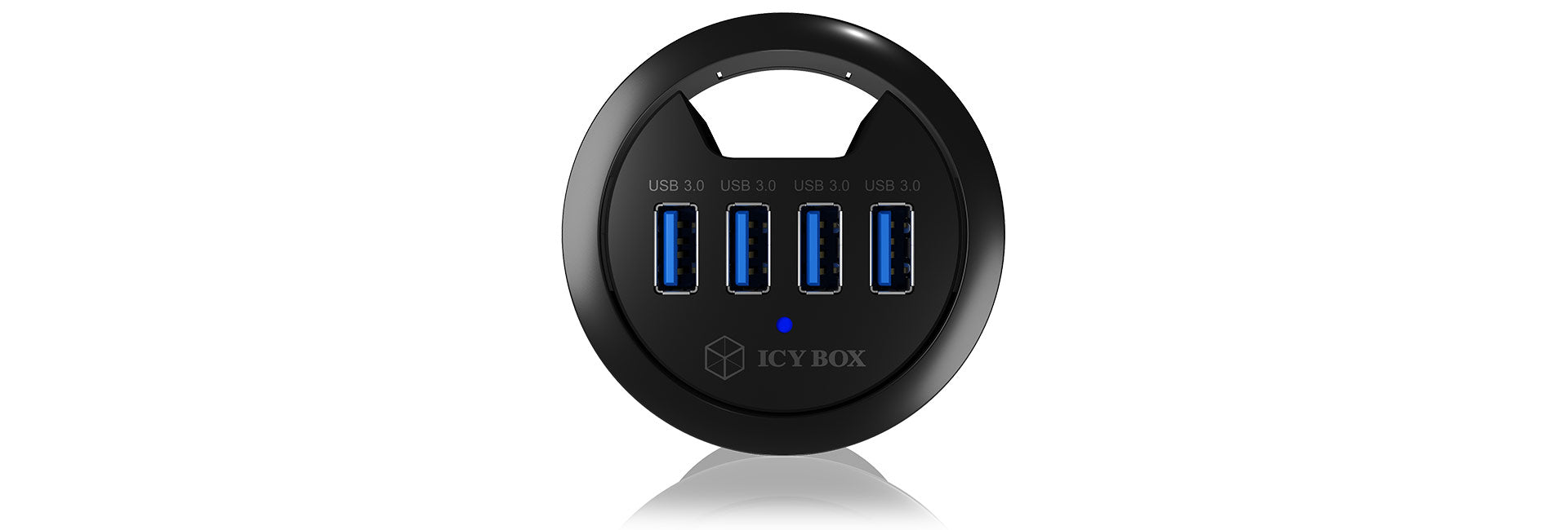ICY BOX IB-Hub140 USB-Hub – USB 3.0, 4× USB-A, für Windows/Mac/Linux
